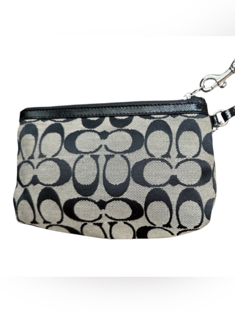 Coach Signature Vintage Zoe Large Wristlet NWOT - Picture 3 of 5